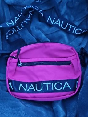 Nautica Hot Pink Crossbody Bag with Branded Strap
